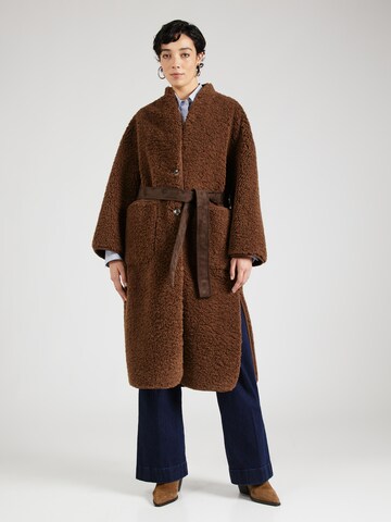 Manteau mi-saison Vanessa Bruno en marron : devant