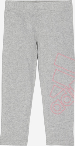 ADIDAS PERFORMANCE - Skinny Pantalón deportivo en gris: frente