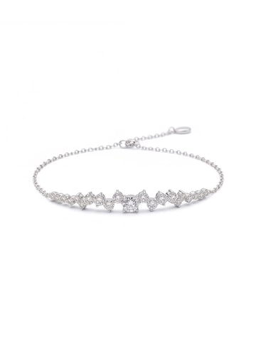 Staufergold Armband 'Tennis-Armband „Luxe Five“ 0,5ct'‌‌‌‌‌‌‌ in Silber: Vorderseite