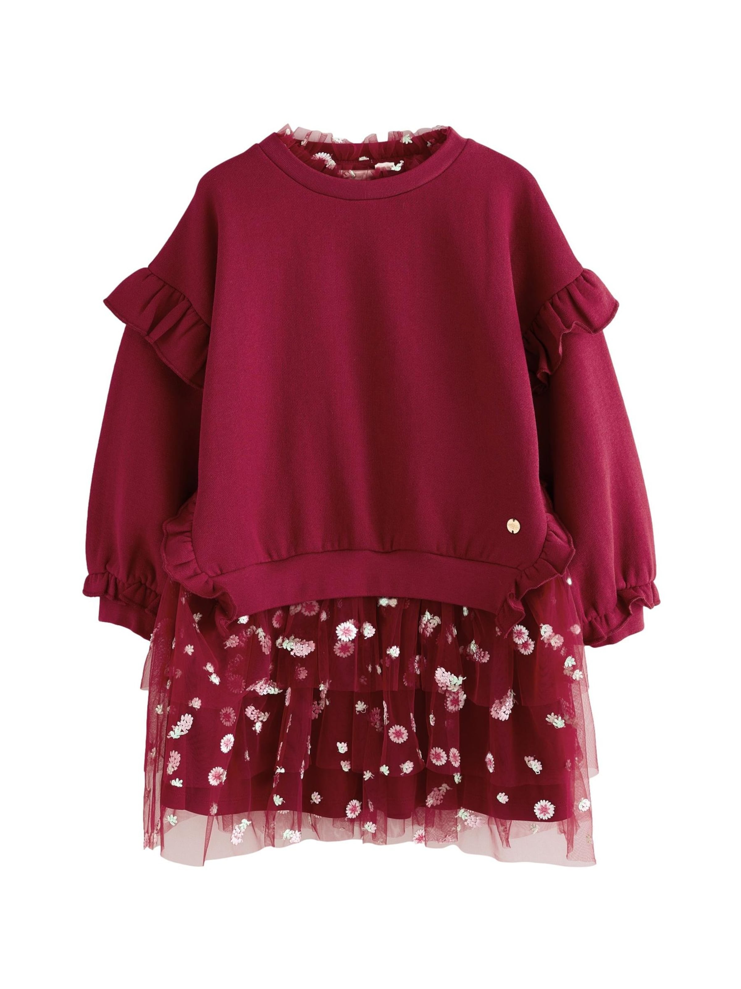 LAURA ASHLEY - Vestido en rojo: frente