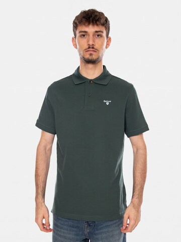 Barbour Shirt 'TARTAN PIQUE POLO GREEN GABLES' in Green