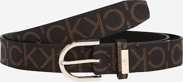 Ceinture Calvin Klein en marron : devant