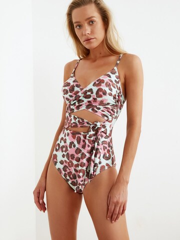 Bustier Maillot de bain Trendyol en mélange de couleurs : devant