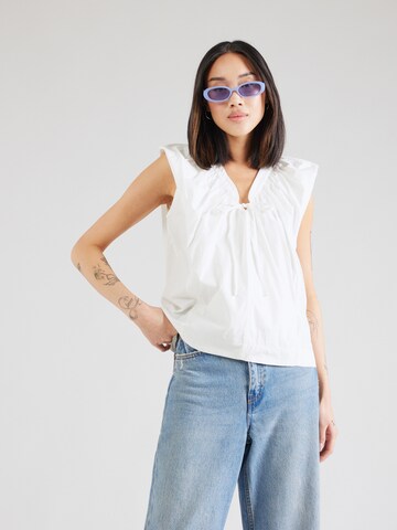 OBJECT - Top 'ANEMONE' em branco: frente