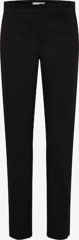 PULZ Jeans Regular Chino Pants 'PZBINDY HW' in Black: front