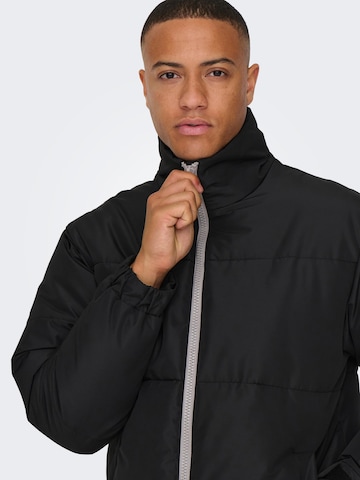 Only & Sons Winter Jacket 'CATCH' in Black