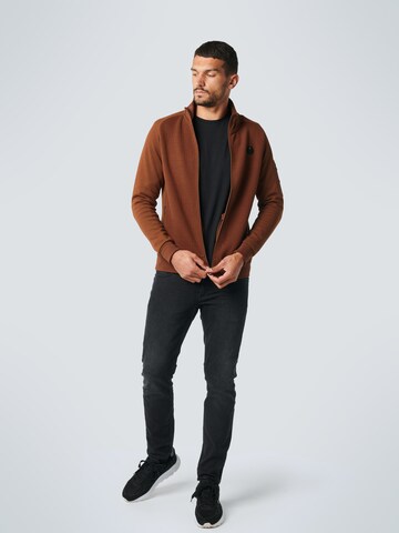 No Excess Zip-Up Hoodie in Brown