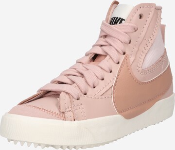 Baskets hautes 'BLAZER MID 77 JUMBO' Nike Sportswear en rose : devant