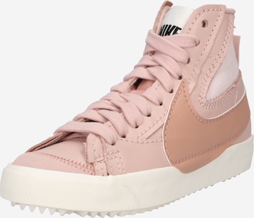 Nike Sportswear Magas szárú edzőcipők 'Blazer Mid 77' - rózsaszín: elől