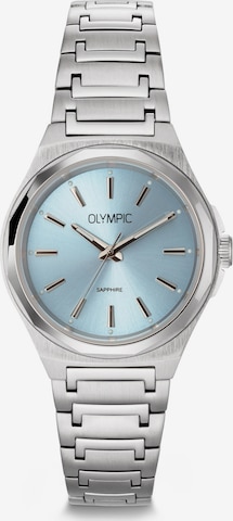 Montre à affichage analogique Olympic en argent : devant