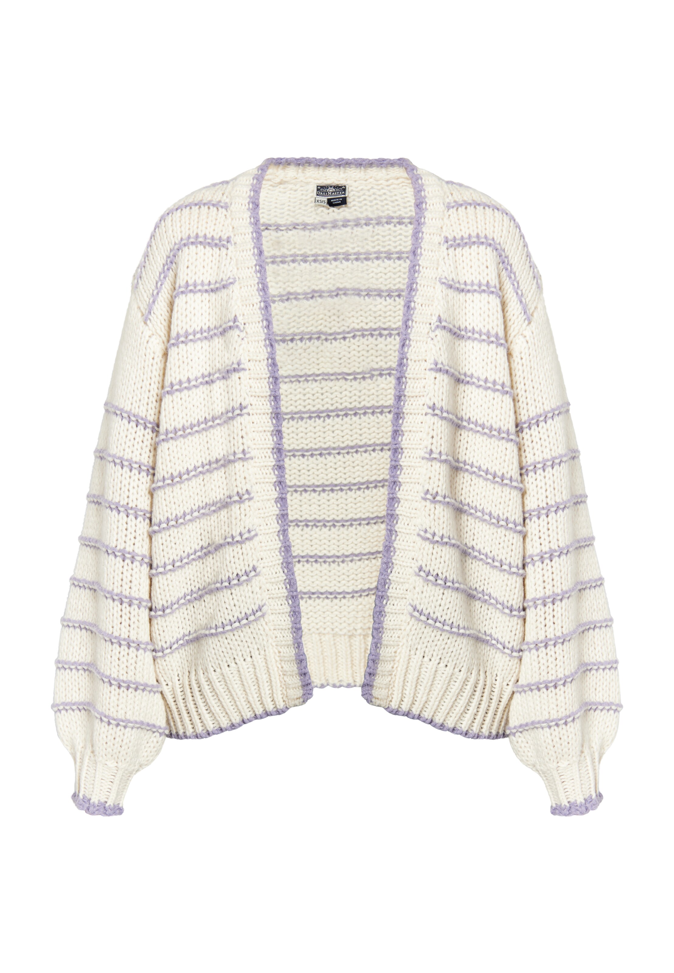 Cardigan DreiMaster Maritim en beige : devant