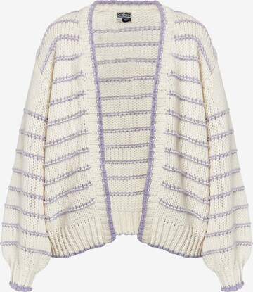 DreiMaster Maritim Knit Cardigan in Beige: front