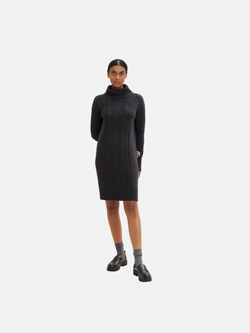 TOM TAILOR Knitted dress in Grey