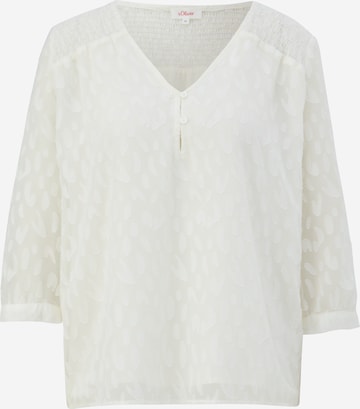 s.Oliver Blouse in Wit: voorkant