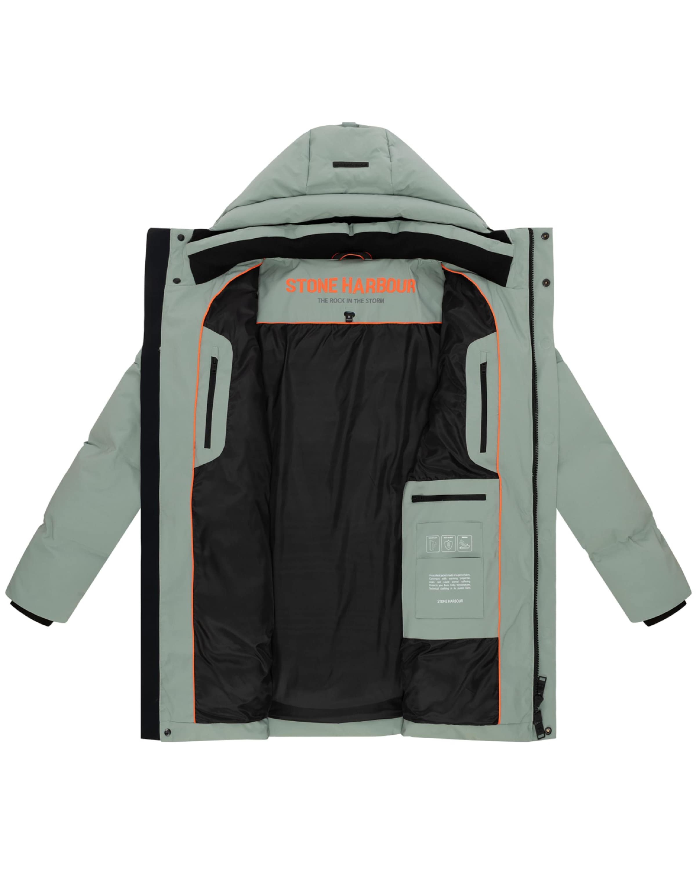 STONE HARBOUR Wintermantel 'Darianoo XX' in Grün