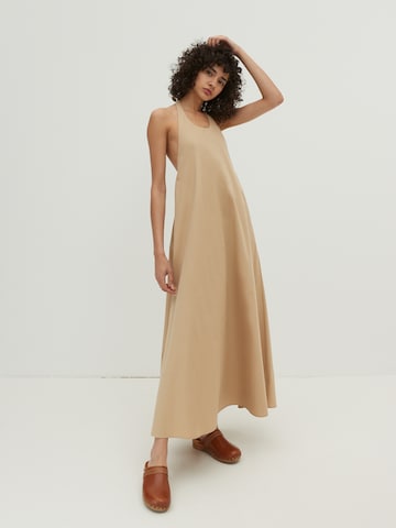 Robe 'Leyla' EDITED en beige : devant