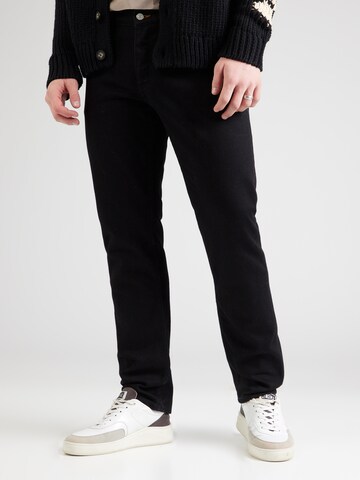 Coupe slim Jean 'Archer' Won Hundred en noir : devant