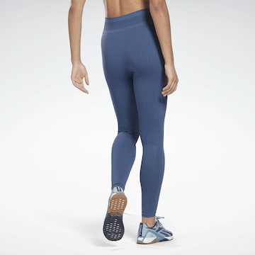 Skinny Pantaloni sport de la Reebok pe albastru