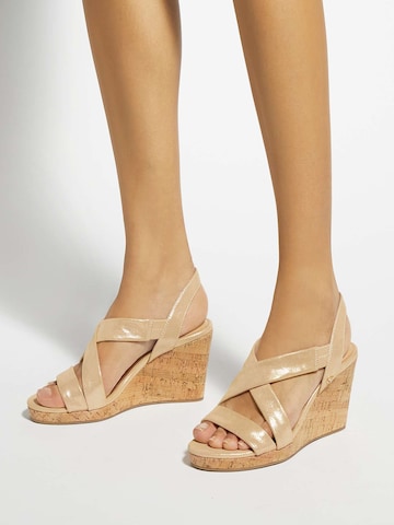 Dune LONDON Sandaal 'Kamies' in Goud
