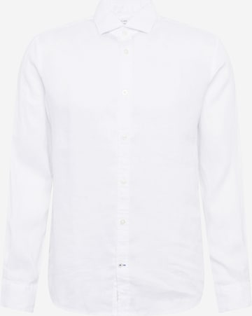 TOM TAILOR Slim fit Button Up Shirt in White: front