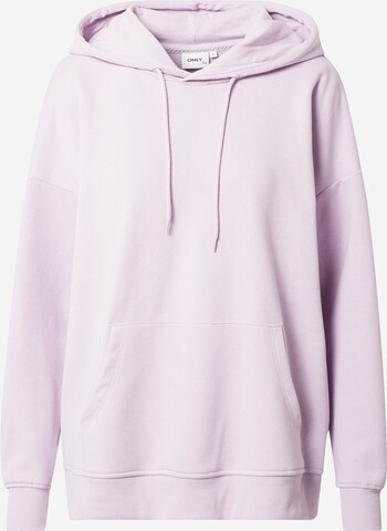 Sweat-shirt 'Feel' ONLY en violet : devant