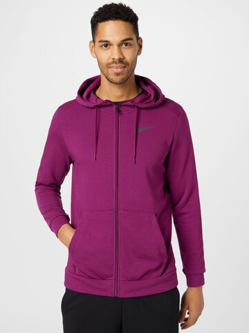 NIKE Sportsweatvest in Rood: voorkant