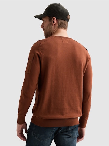 PME Legend - Jersey 'American Classic pullover with flight pocket' en marrón