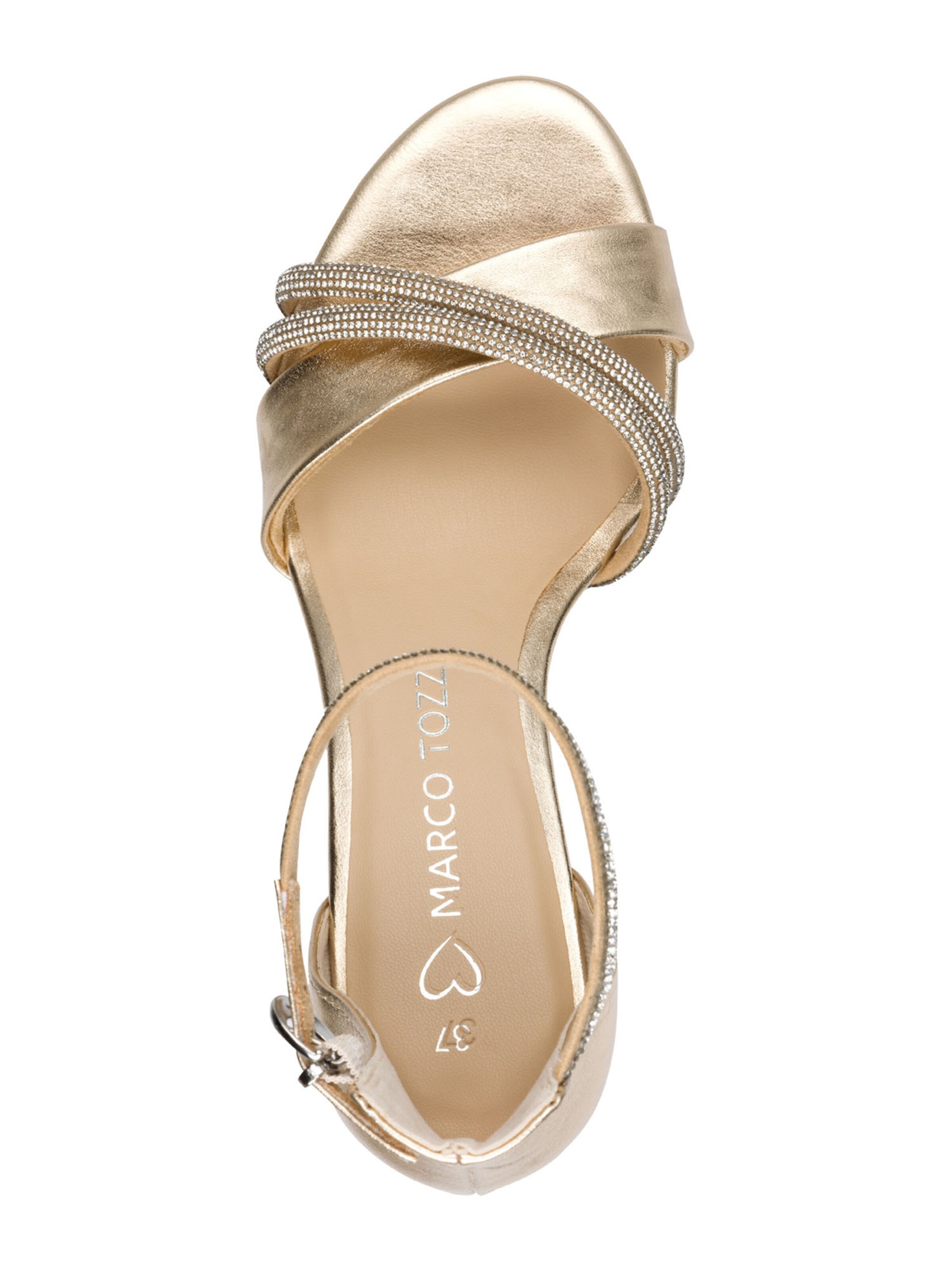 MARCO TOZZI Strap Sandals in Gold