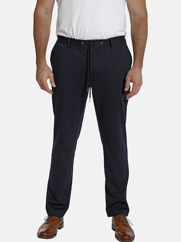 Charles Colby Regular Chino 'Duke Bernard' in Blauw: voorkant