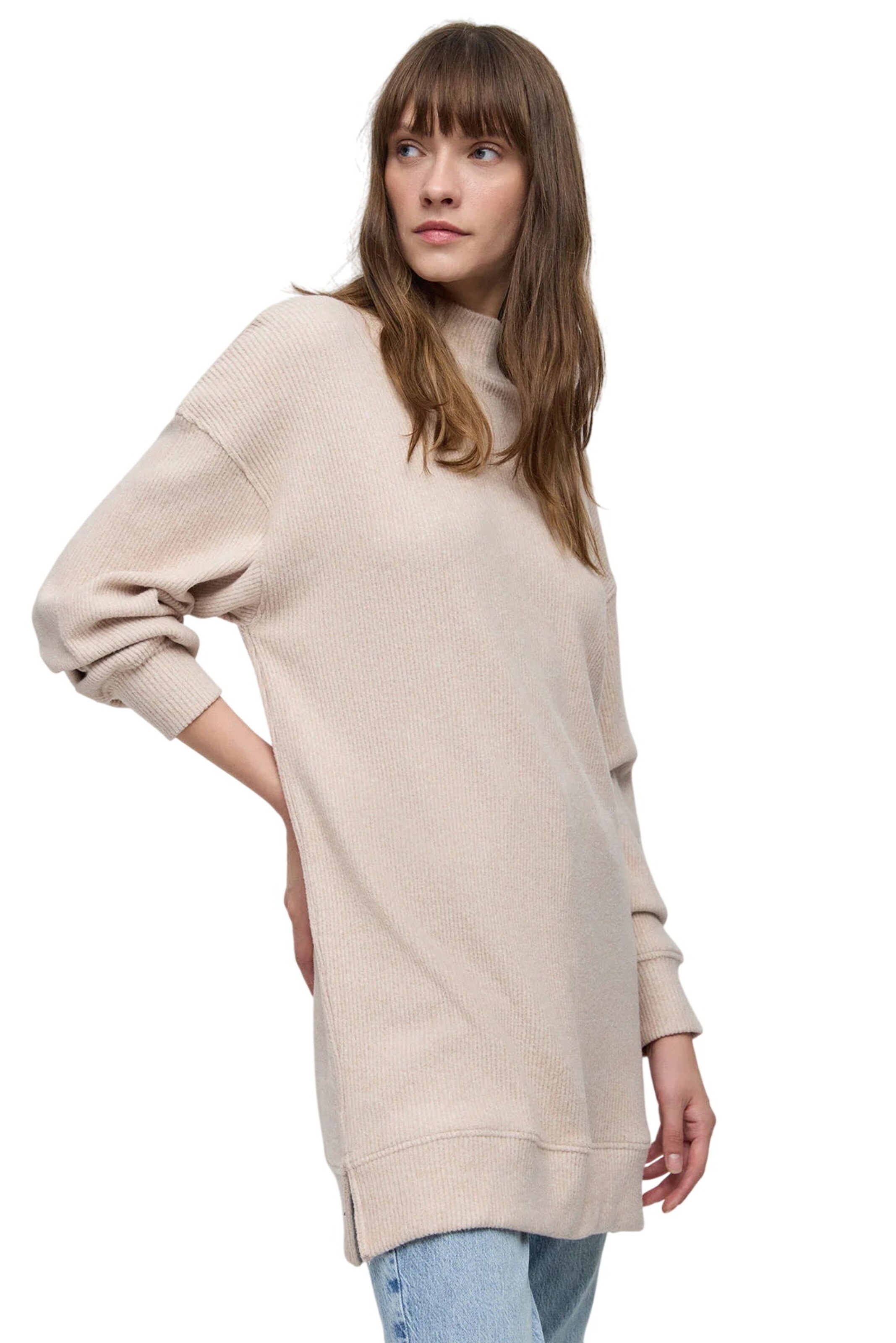 No Matter What Sweater in Beige: front