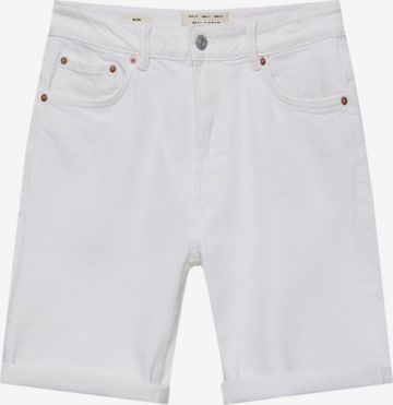Pull&Bear Regular Jeans i hvit: forside