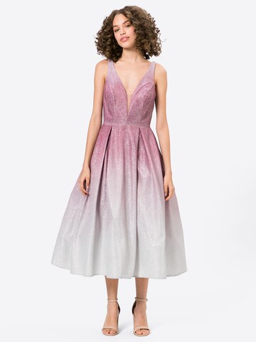 mascara Cocktail Dress in Pink: front