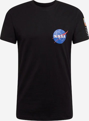 Maglietta 'NASA' di Mister Tee in nero: frontale