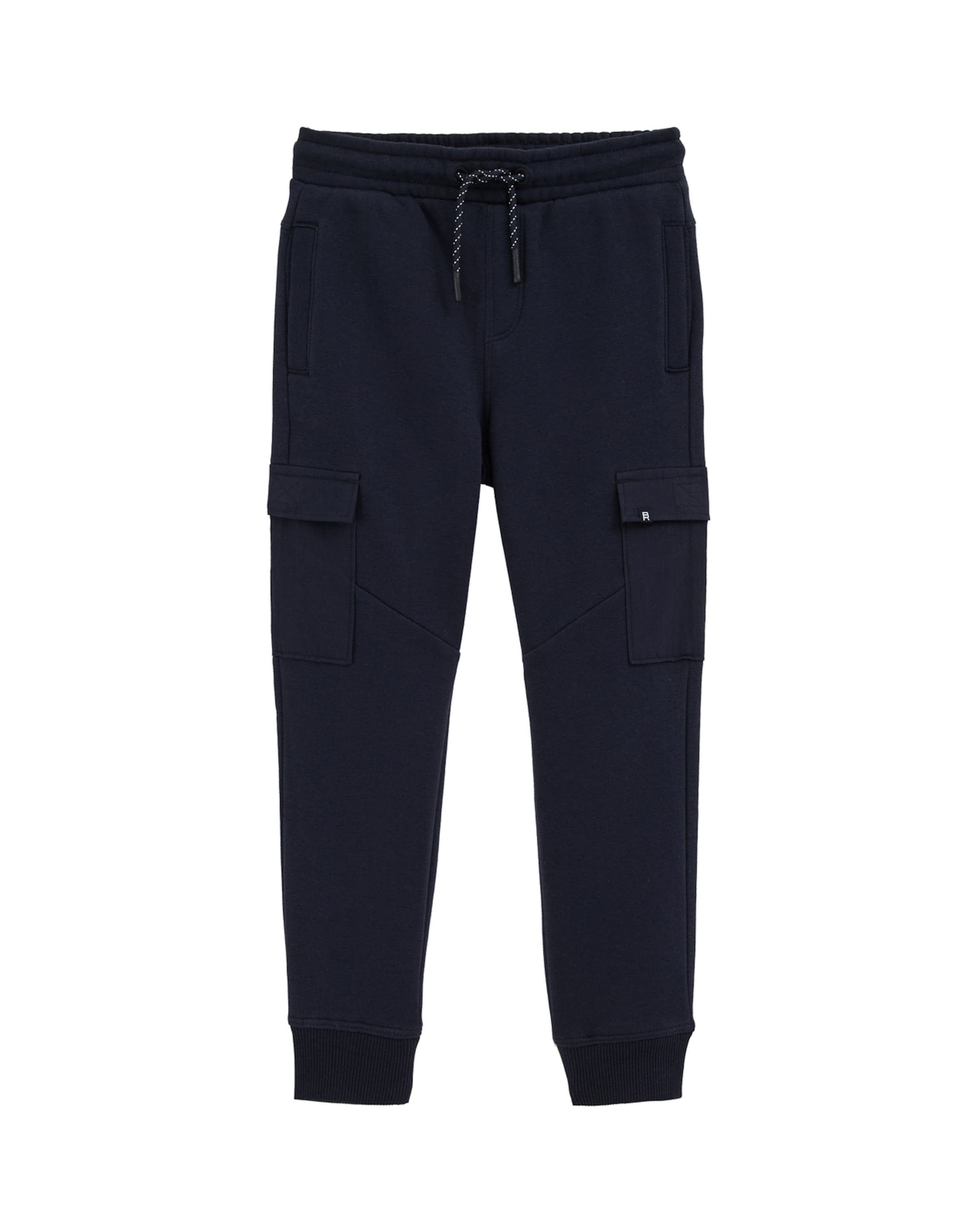 WE Fashion Alt kitsenev Püksid, värv sinine: eest vaates