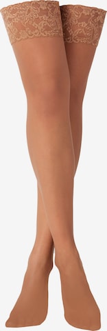 CALZEDONIA Hold-up stockings in Brown: front