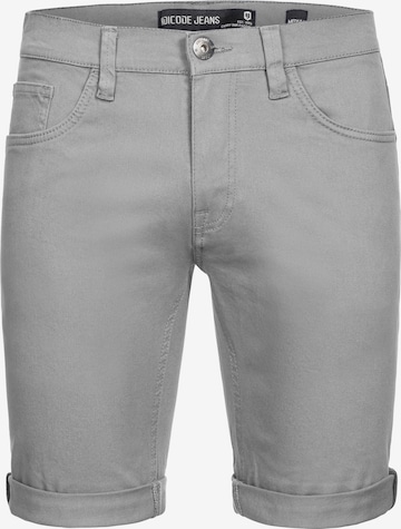INDICODE JEANS Regular Trousers 'Villeurbanne' in Grey: front