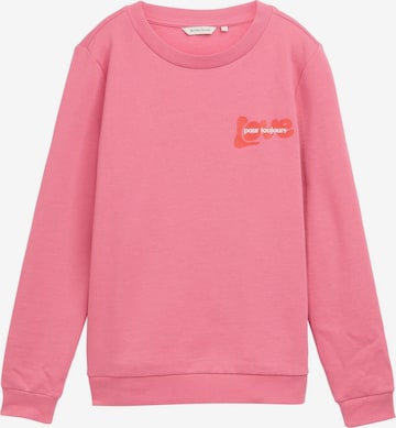 TOM TAILOR Sweatshirt in Pink: Vorderseite