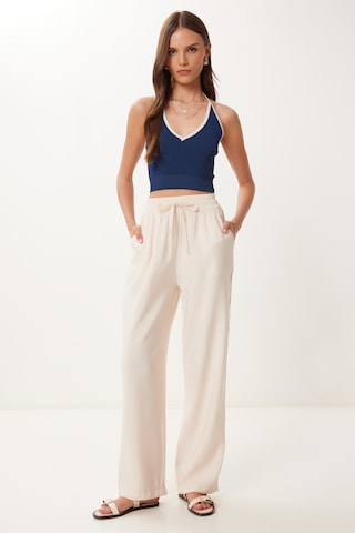 Happiness İstanbul Loosefit Παντελόνι σε μπεζ