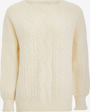Pull-over Tanuna en beige : devant