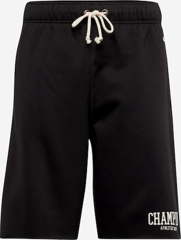 Pantaloni de la Champion Authentic Athletic Apparel pe negru: față