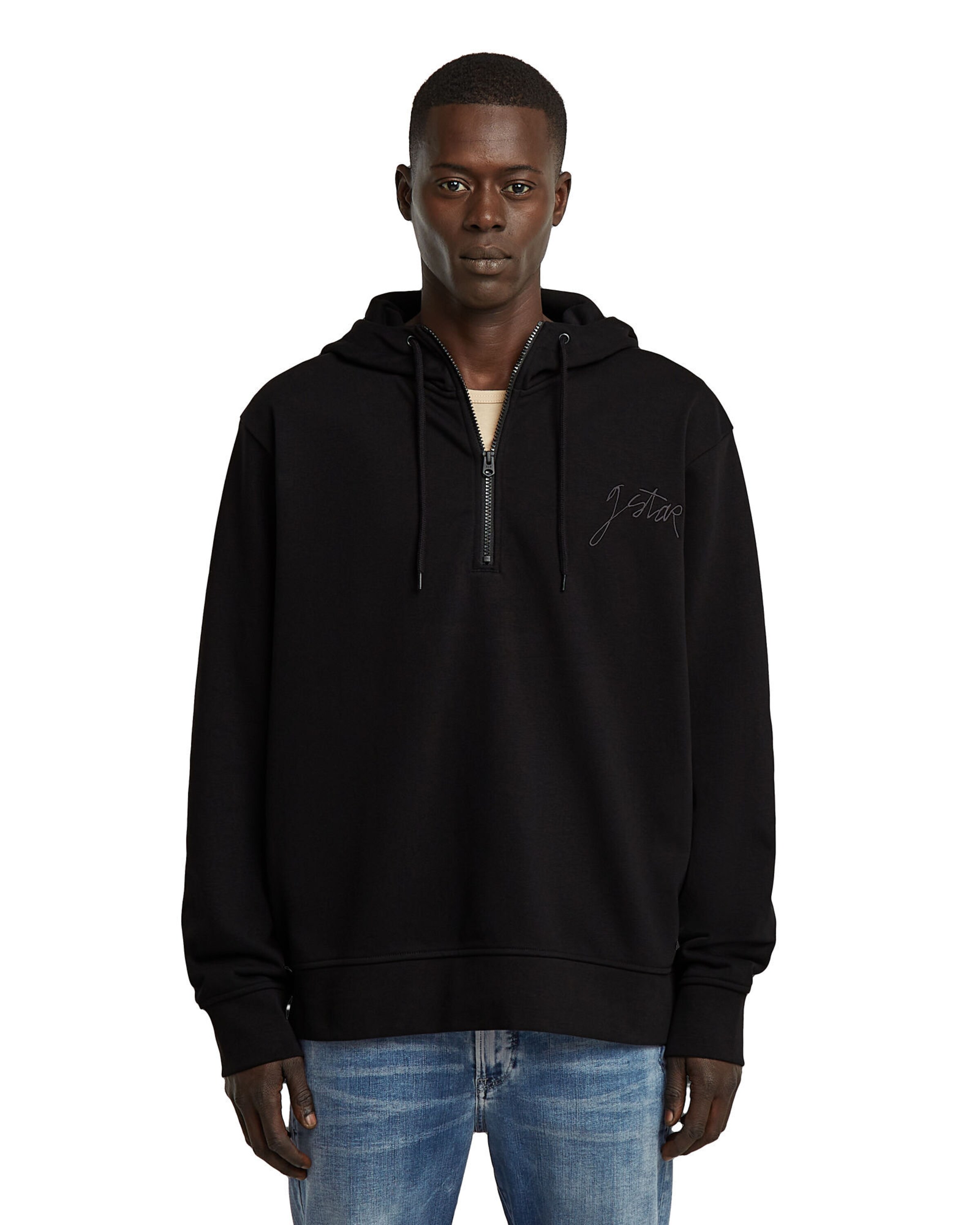 G-STAR Sweatshirt 'The Script' in Black: front