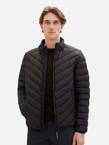 TOM TAILOR Between-season jacket in Black: front