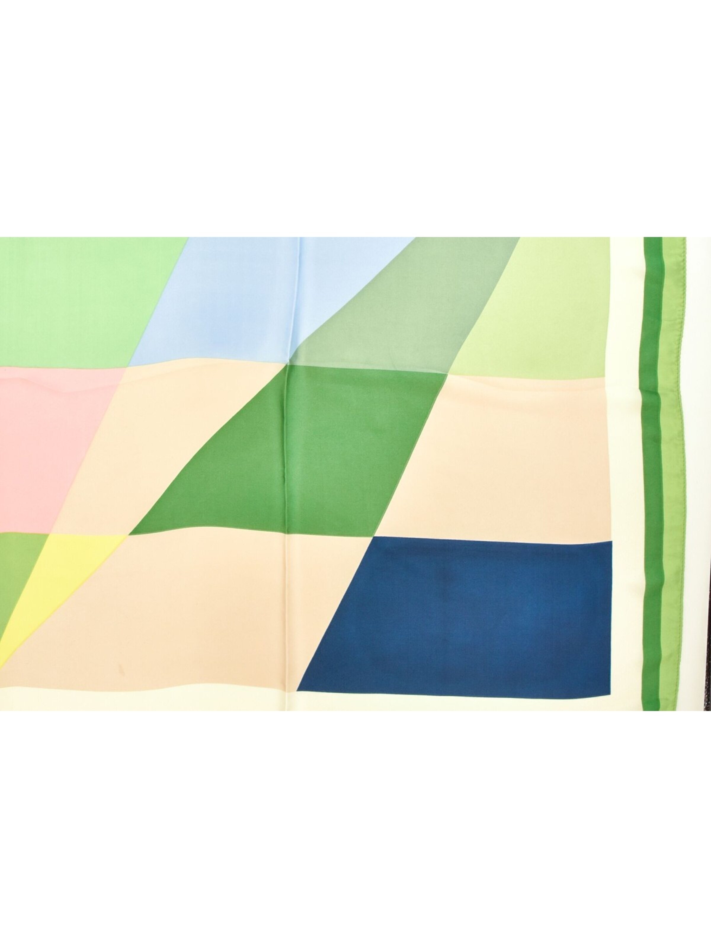 styleBREAKER Wrap 'Geometrisches Nickituch im Colour Blocking Design' in Green