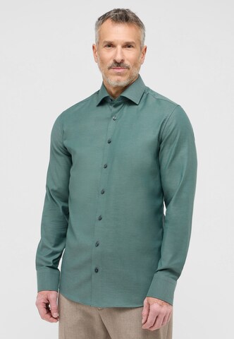 ETERNA Slim fit Business shirt in Green: front