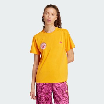 ADIDAS SPORTSWEAR Функционална тениска 'Adidas x Farm Rio' в оранжево