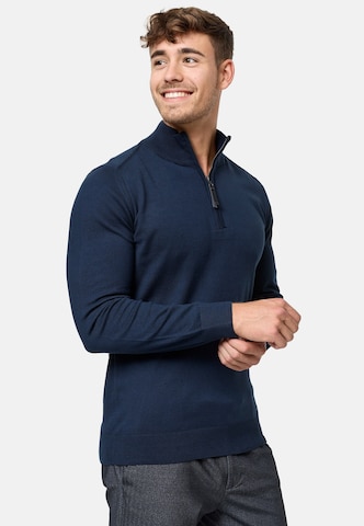 Pull-over ' Gore ' INDICODE JEANS en bleu : devant