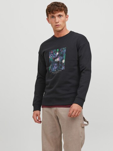 Sweat-shirt 'SILVER LAKE' JACK & JONES en noir : devant