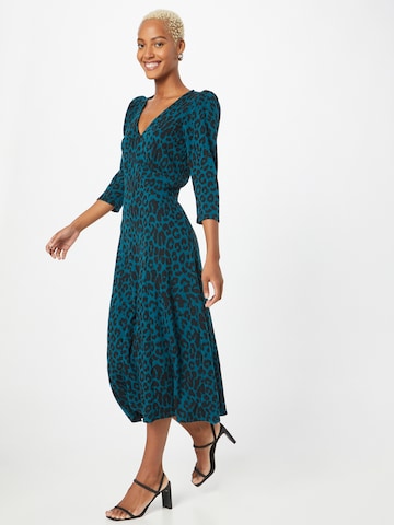 Wallis Curve Knitted dress in Blue