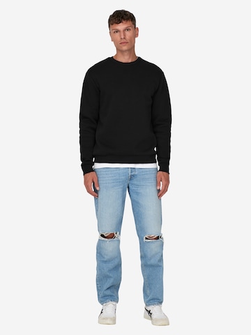 Only & Sons Regular fit Sweatshirt 'Ceres' in Black