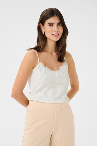 CULTURE - Top 'CUReyka' em branco: frente